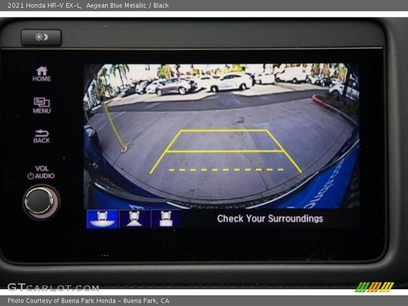 Aegean Blue Metallic / Black 2021 Honda HR-V EX-L