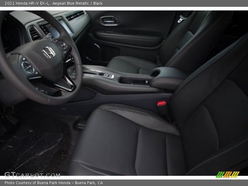 Aegean Blue Metallic / Black 2021 Honda HR-V EX-L