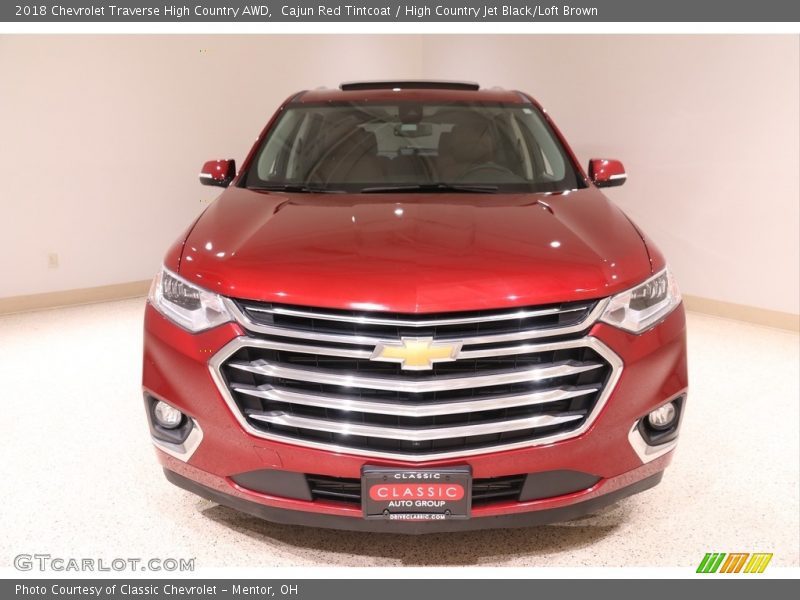 Cajun Red Tintcoat / High Country Jet Black/Loft Brown 2018 Chevrolet Traverse High Country AWD
