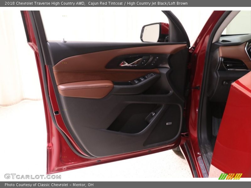 Cajun Red Tintcoat / High Country Jet Black/Loft Brown 2018 Chevrolet Traverse High Country AWD
