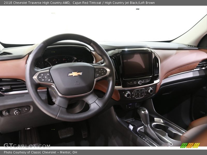 Cajun Red Tintcoat / High Country Jet Black/Loft Brown 2018 Chevrolet Traverse High Country AWD