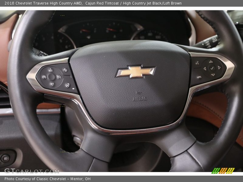 Cajun Red Tintcoat / High Country Jet Black/Loft Brown 2018 Chevrolet Traverse High Country AWD