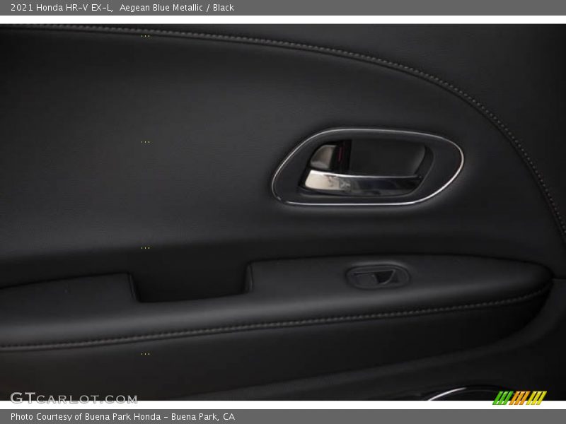 Aegean Blue Metallic / Black 2021 Honda HR-V EX-L