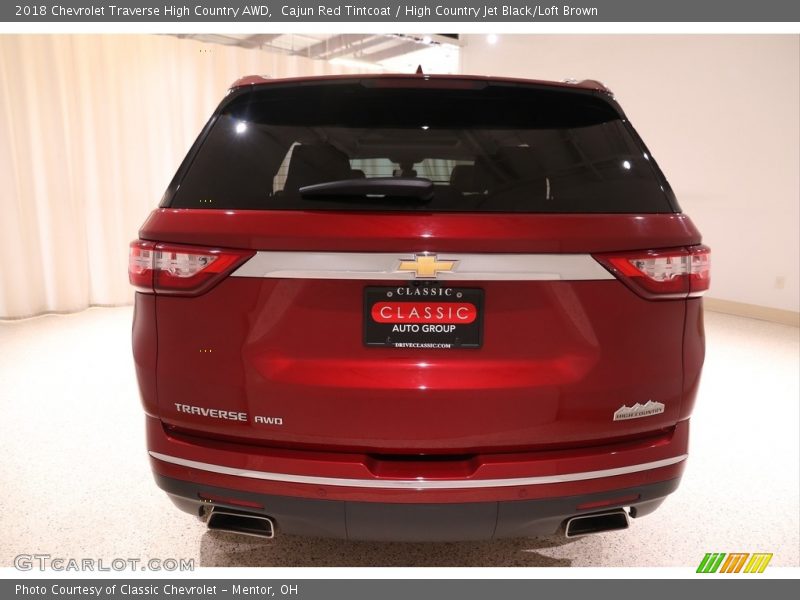Cajun Red Tintcoat / High Country Jet Black/Loft Brown 2018 Chevrolet Traverse High Country AWD