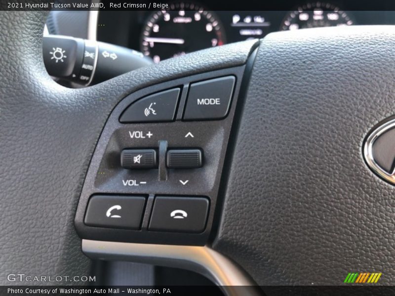 Red Crimson / Beige 2021 Hyundai Tucson Value AWD