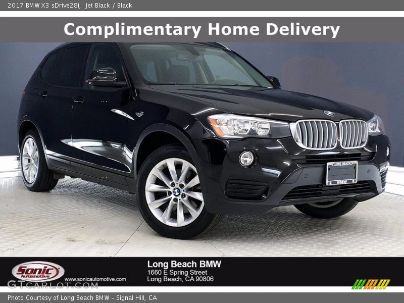 Jet Black / Black 2017 BMW X3 sDrive28i