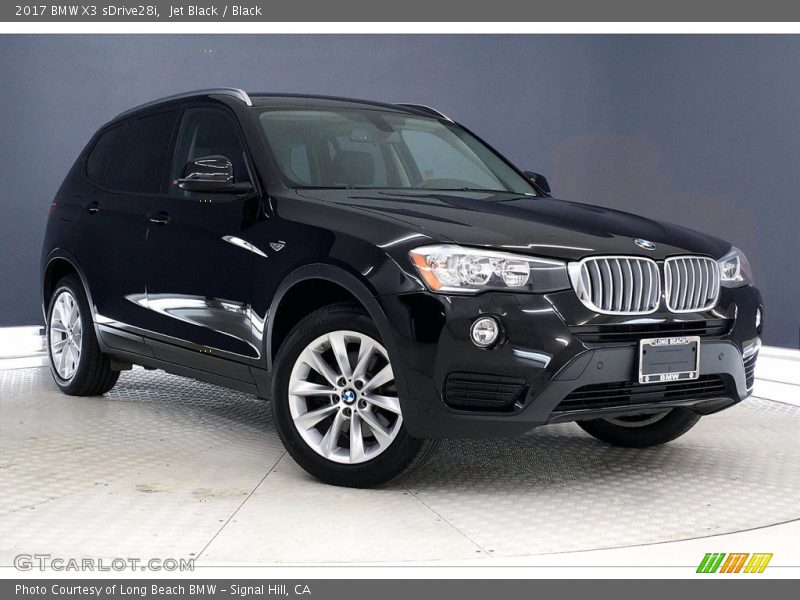 Jet Black / Black 2017 BMW X3 sDrive28i