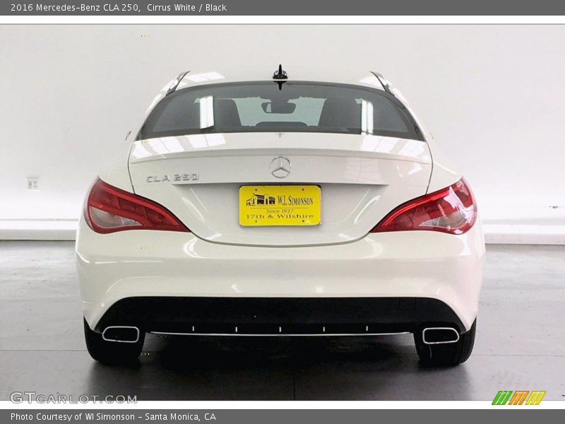 Cirrus White / Black 2016 Mercedes-Benz CLA 250