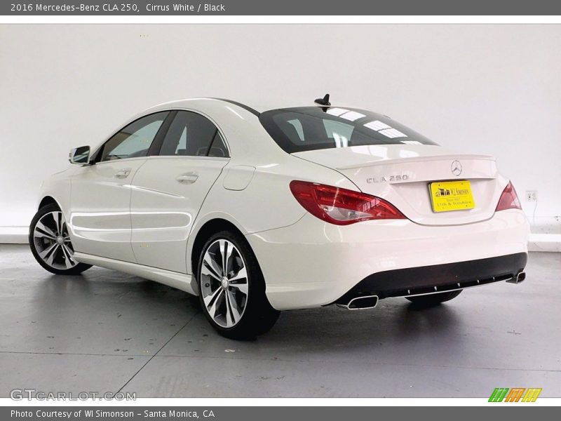 Cirrus White / Black 2016 Mercedes-Benz CLA 250
