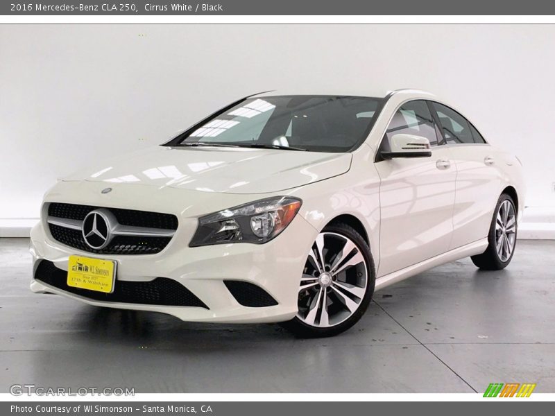 Cirrus White / Black 2016 Mercedes-Benz CLA 250