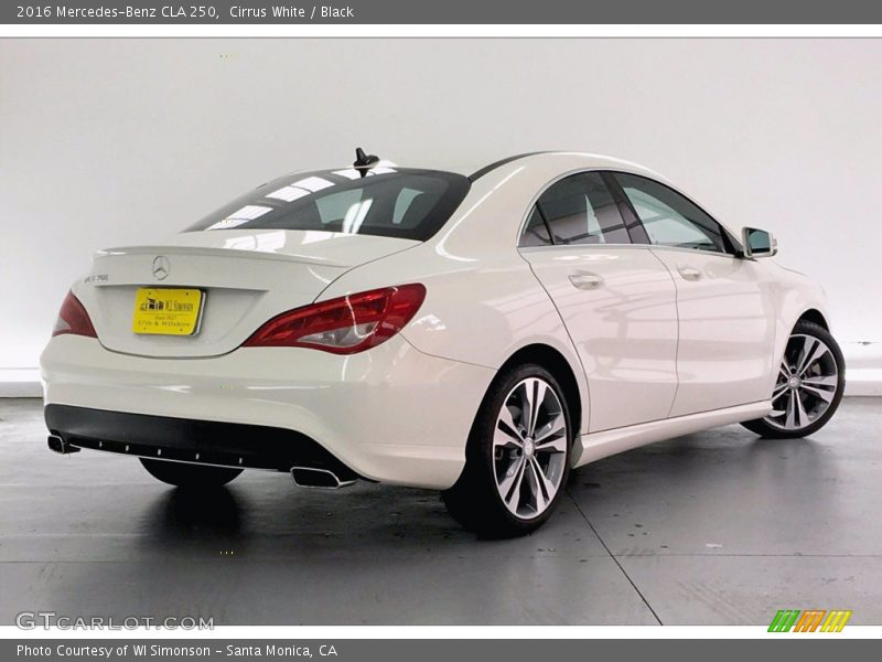 Cirrus White / Black 2016 Mercedes-Benz CLA 250