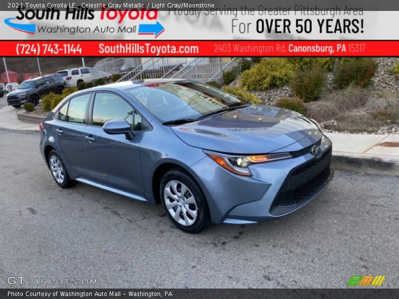 Celestite Gray Metallic / Light Gray/Moonstone 2021 Toyota Corolla LE