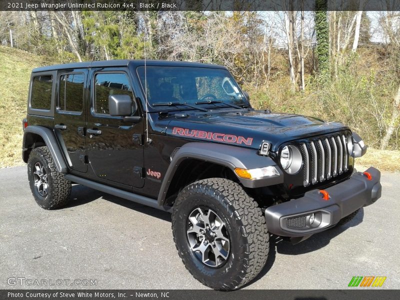 Black / Black 2021 Jeep Wrangler Unlimited Rubicon 4x4