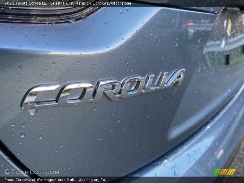 Celestite Gray Metallic / Light Gray/Moonstone 2021 Toyota Corolla LE