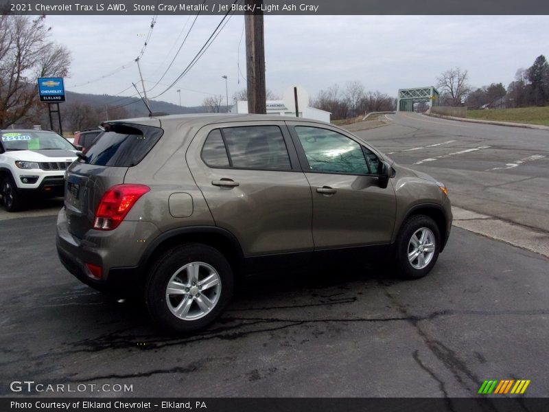 Stone Gray Metallic / Jet Black/­Light Ash Gray 2021 Chevrolet Trax LS AWD