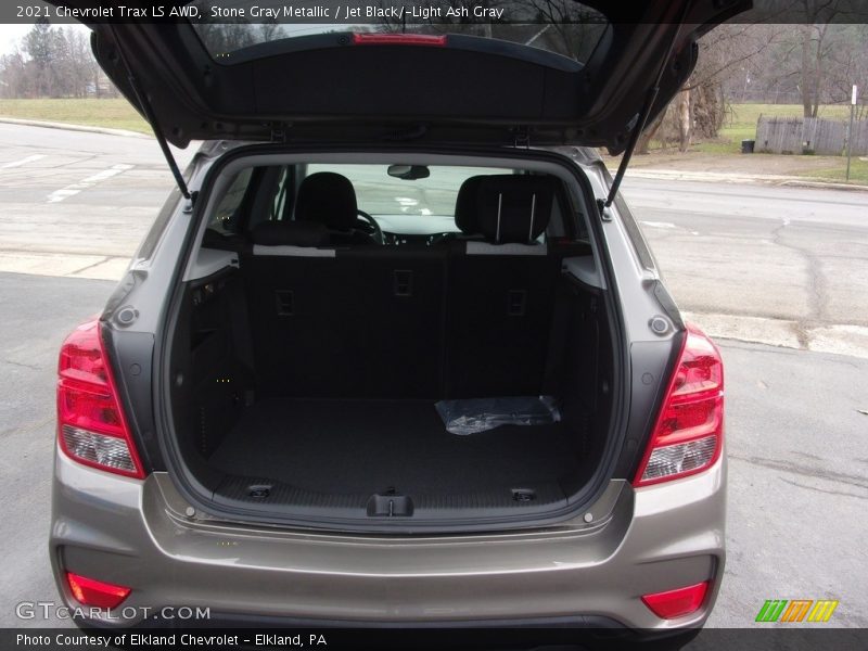 Stone Gray Metallic / Jet Black/­Light Ash Gray 2021 Chevrolet Trax LS AWD