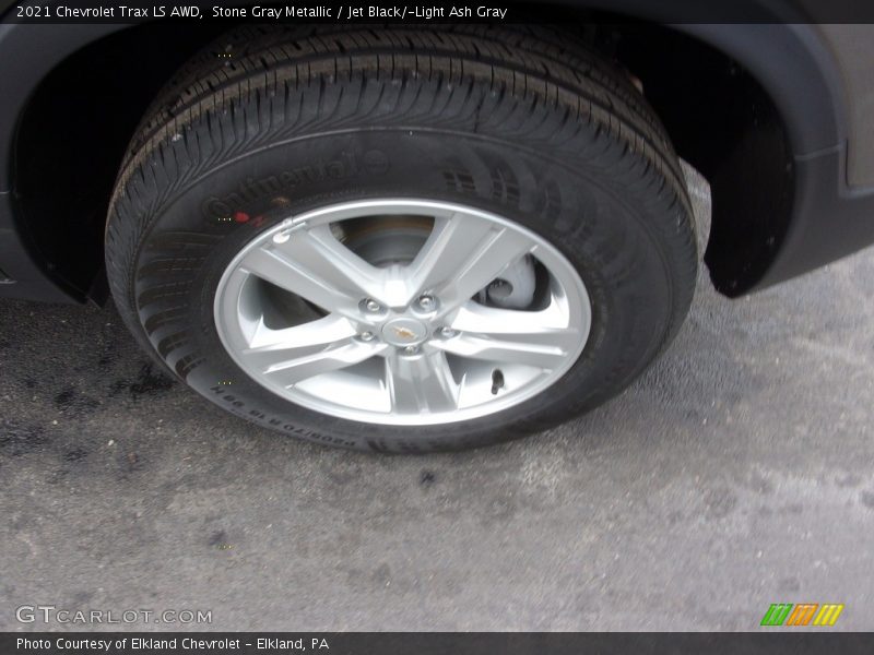 Stone Gray Metallic / Jet Black/­Light Ash Gray 2021 Chevrolet Trax LS AWD