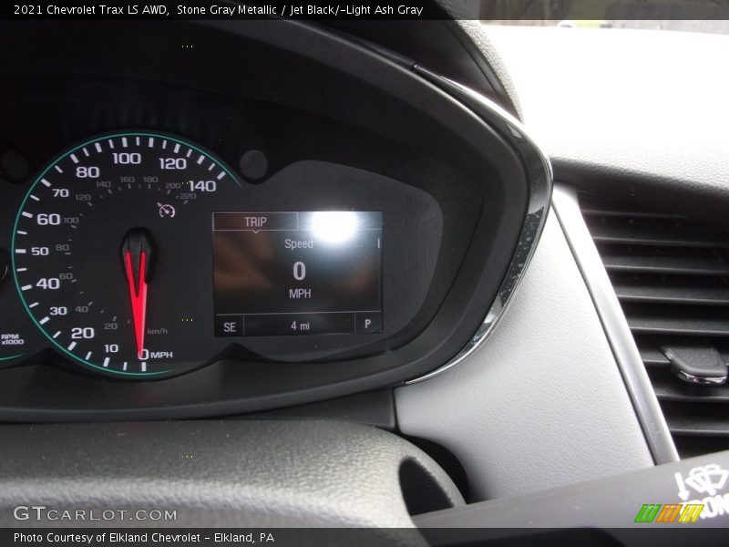 Stone Gray Metallic / Jet Black/­Light Ash Gray 2021 Chevrolet Trax LS AWD