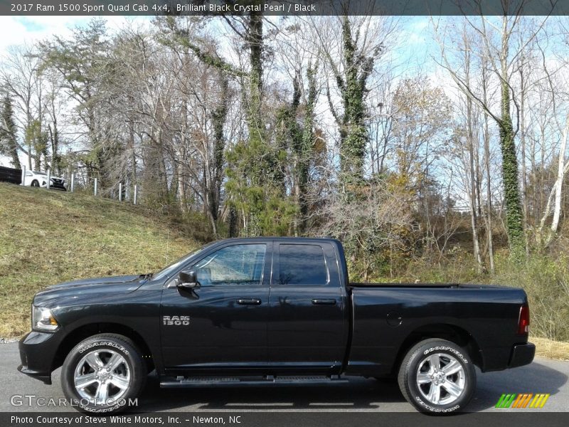  2017 1500 Sport Quad Cab 4x4 Brilliant Black Crystal Pearl