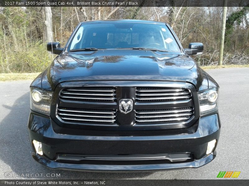 Brilliant Black Crystal Pearl / Black 2017 Ram 1500 Sport Quad Cab 4x4