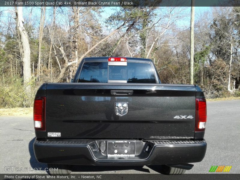 Brilliant Black Crystal Pearl / Black 2017 Ram 1500 Sport Quad Cab 4x4
