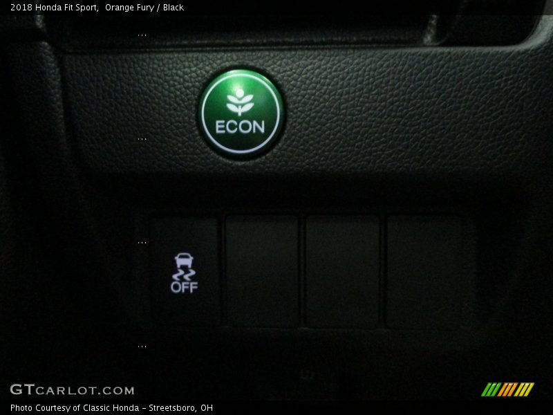 Orange Fury / Black 2018 Honda Fit Sport