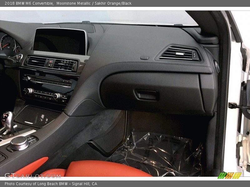 Moonstone Metallic / Sakhir Orange/Black 2018 BMW M6 Convertible