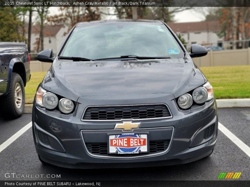 Ashen Gray Metallic / Jet Black/Dark Titanium 2015 Chevrolet Sonic LT Hatchback