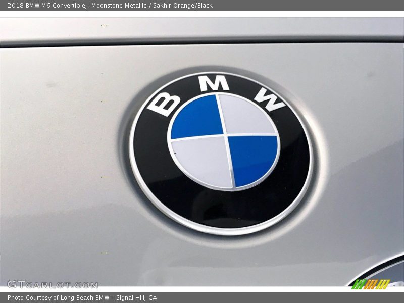 Moonstone Metallic / Sakhir Orange/Black 2018 BMW M6 Convertible