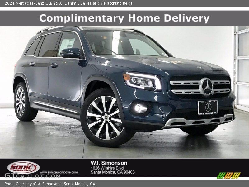 Denim Blue Metallic / Macchiato Beige 2021 Mercedes-Benz GLB 250