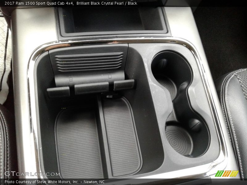 Brilliant Black Crystal Pearl / Black 2017 Ram 1500 Sport Quad Cab 4x4