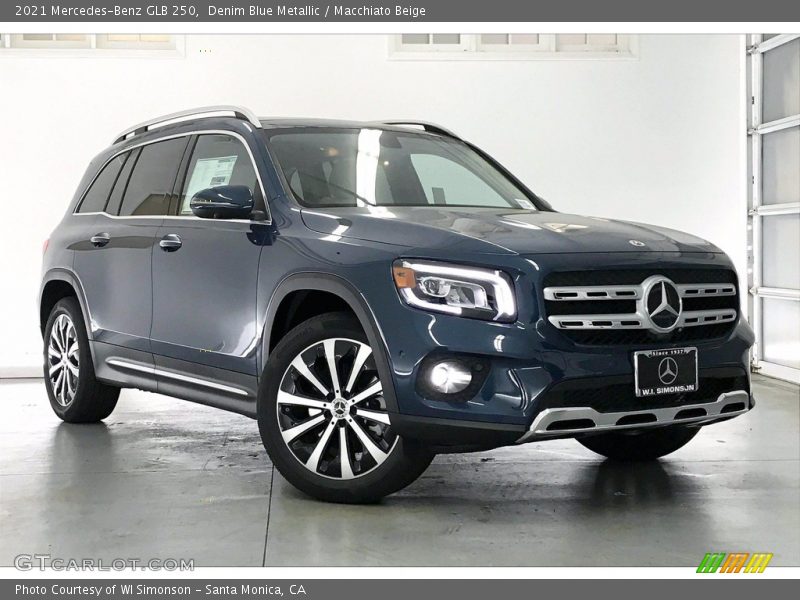 Denim Blue Metallic / Macchiato Beige 2021 Mercedes-Benz GLB 250