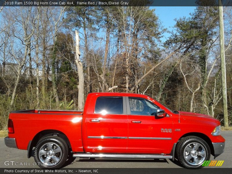 Flame Red / Black/Diesel Gray 2018 Ram 1500 Big Horn Crew Cab 4x4