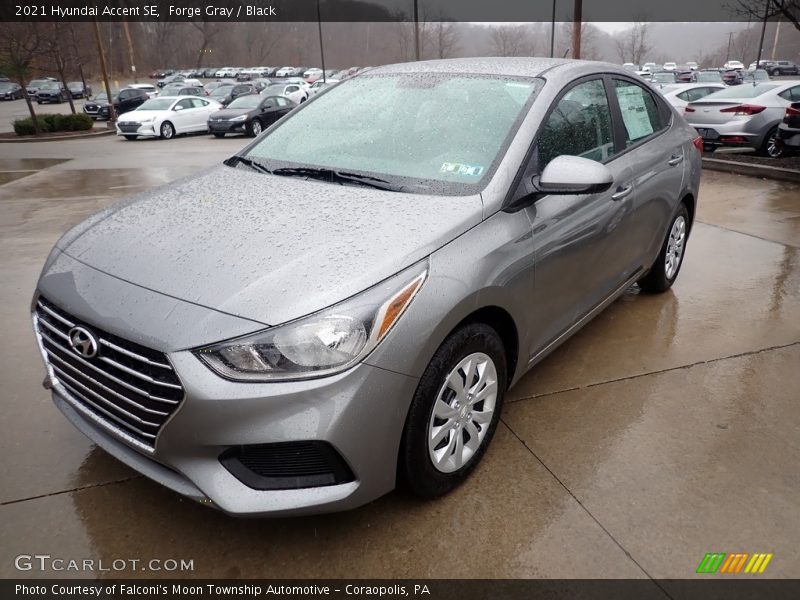 Forge Gray / Black 2021 Hyundai Accent SE