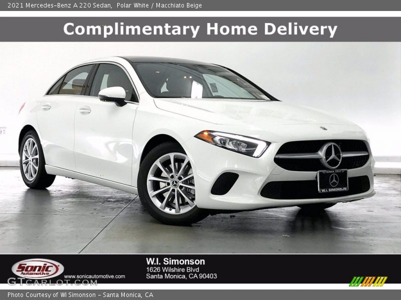 Polar White / Macchiato Beige 2021 Mercedes-Benz A 220 Sedan