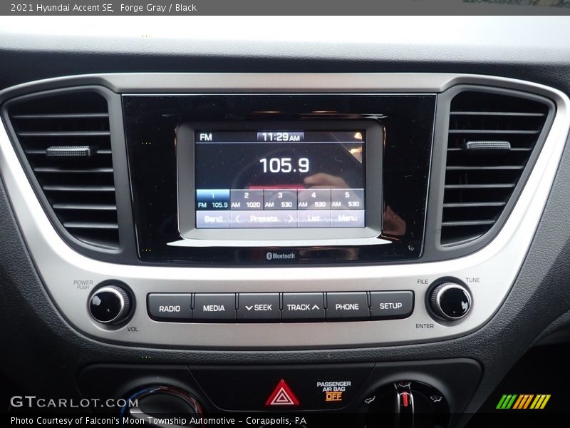 Forge Gray / Black 2021 Hyundai Accent SE