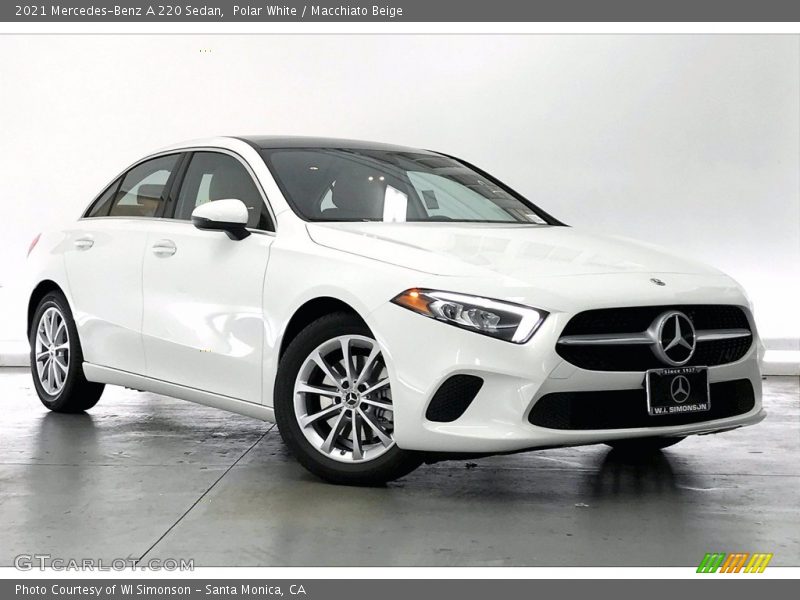 Polar White / Macchiato Beige 2021 Mercedes-Benz A 220 Sedan