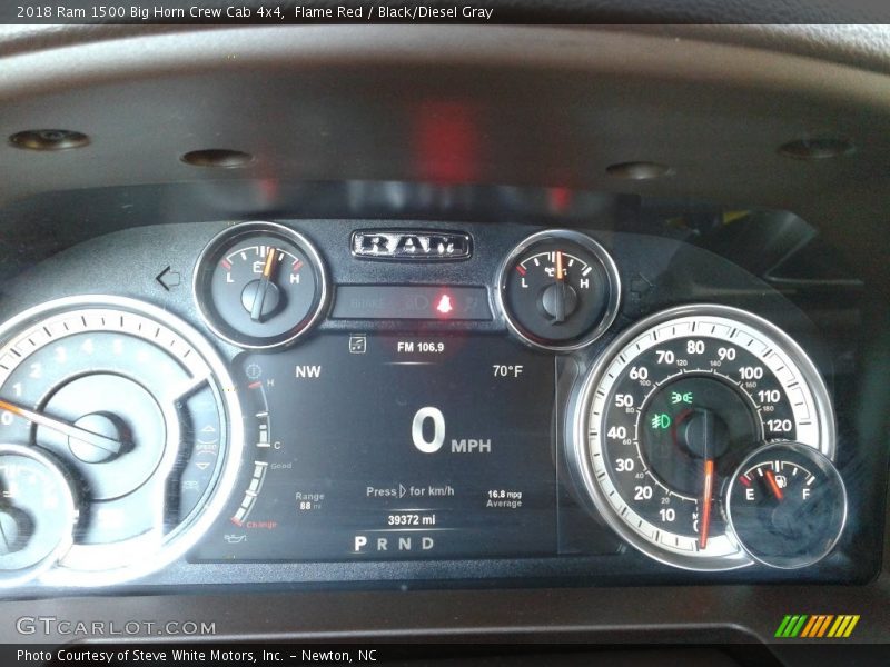Flame Red / Black/Diesel Gray 2018 Ram 1500 Big Horn Crew Cab 4x4