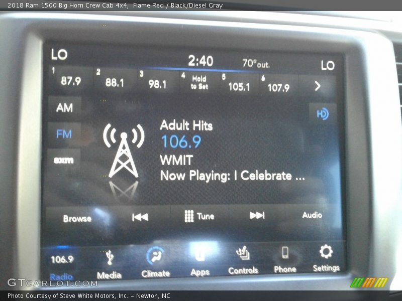 Flame Red / Black/Diesel Gray 2018 Ram 1500 Big Horn Crew Cab 4x4