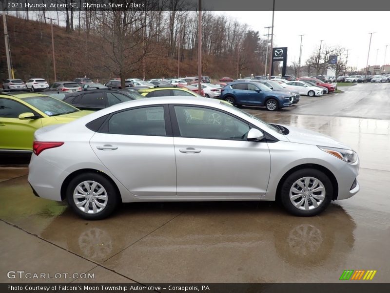 Olympus Silver / Black 2021 Hyundai Accent SE