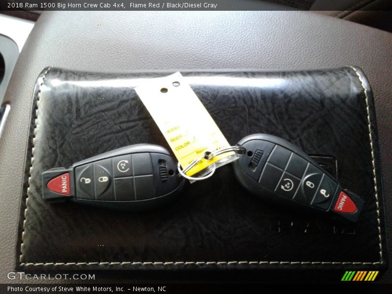 Flame Red / Black/Diesel Gray 2018 Ram 1500 Big Horn Crew Cab 4x4