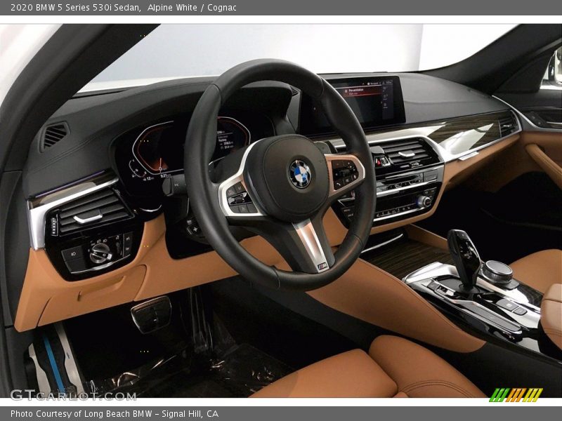 Alpine White / Cognac 2020 BMW 5 Series 530i Sedan