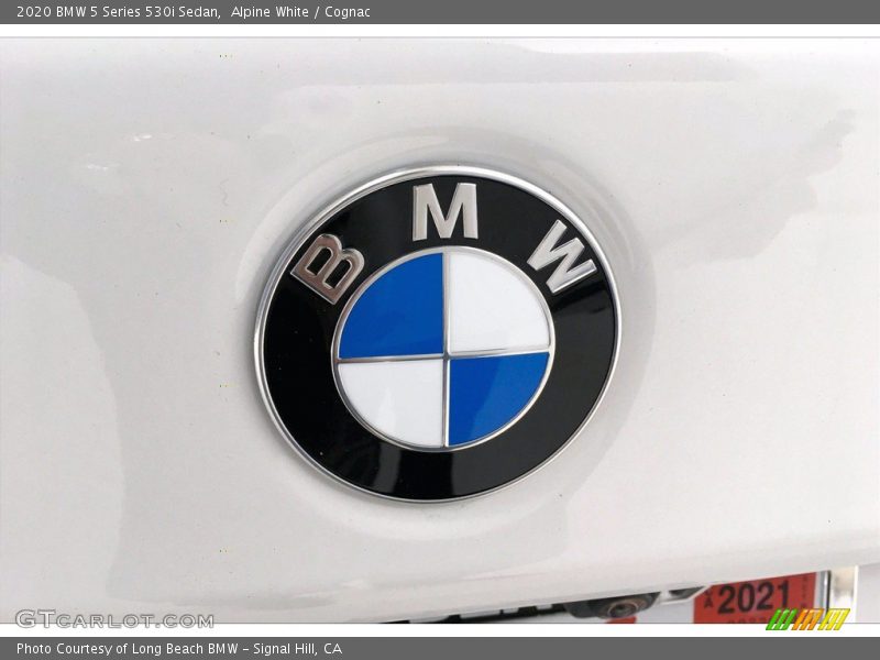 Alpine White / Cognac 2020 BMW 5 Series 530i Sedan