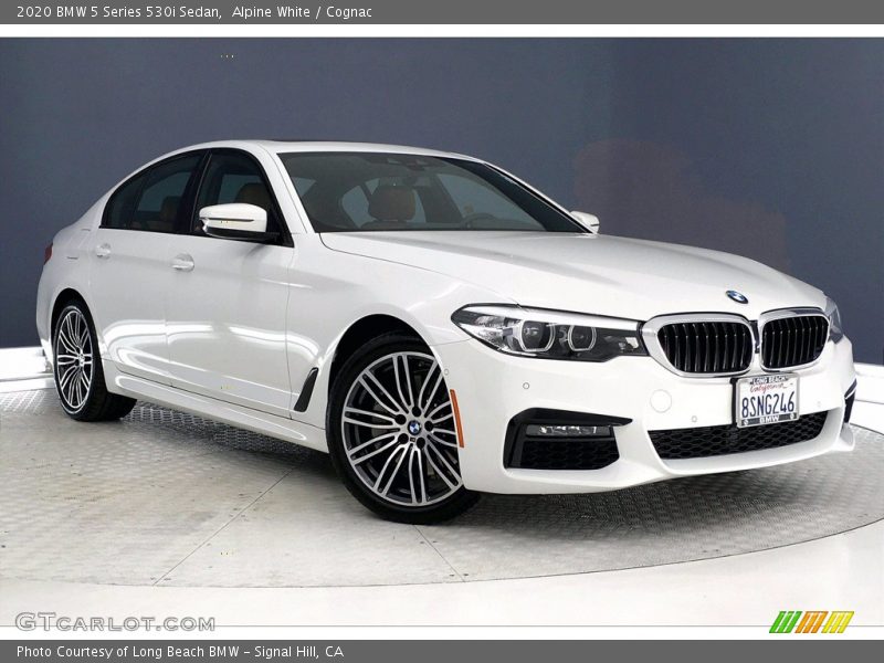 Alpine White / Cognac 2020 BMW 5 Series 530i Sedan