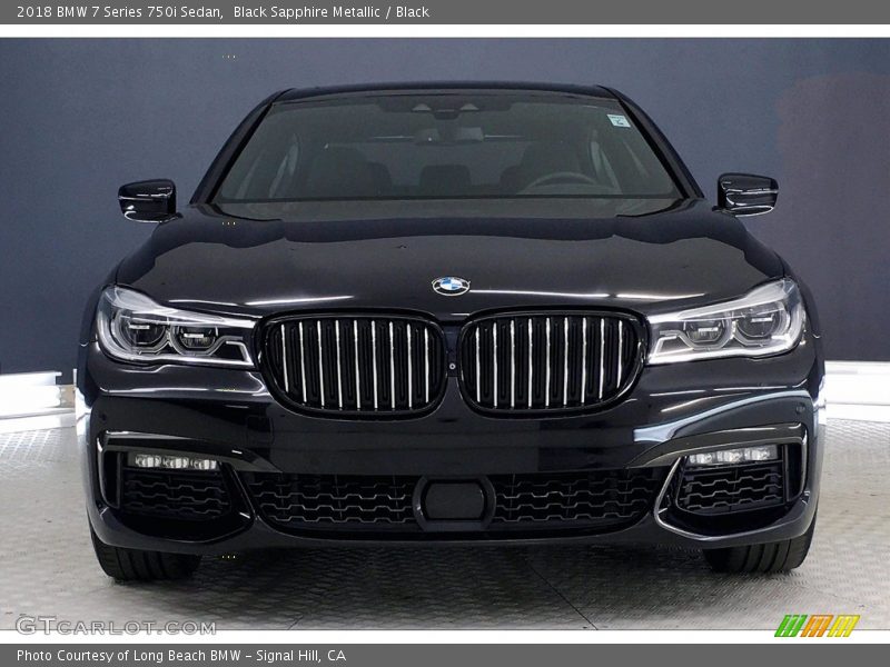 Black Sapphire Metallic / Black 2018 BMW 7 Series 750i Sedan