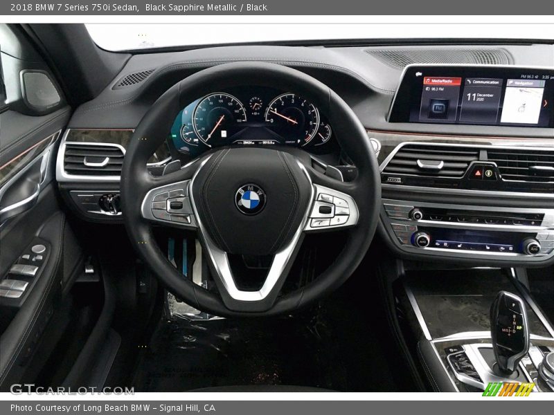 Black Sapphire Metallic / Black 2018 BMW 7 Series 750i Sedan