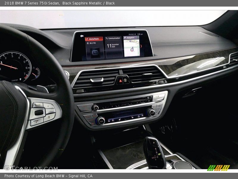 Black Sapphire Metallic / Black 2018 BMW 7 Series 750i Sedan