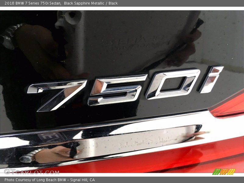 Black Sapphire Metallic / Black 2018 BMW 7 Series 750i Sedan
