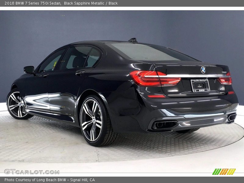 Black Sapphire Metallic / Black 2018 BMW 7 Series 750i Sedan