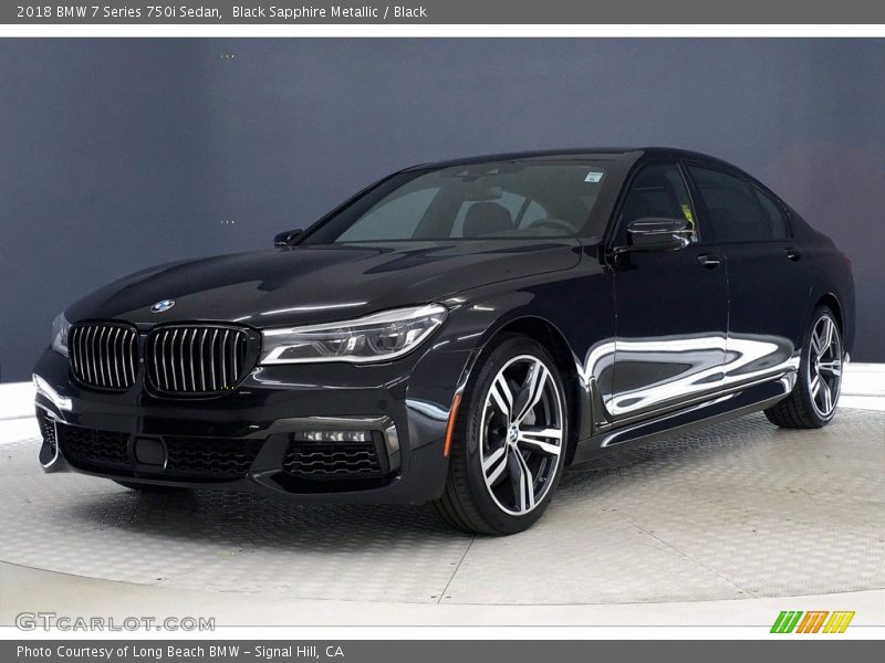 Black Sapphire Metallic / Black 2018 BMW 7 Series 750i Sedan